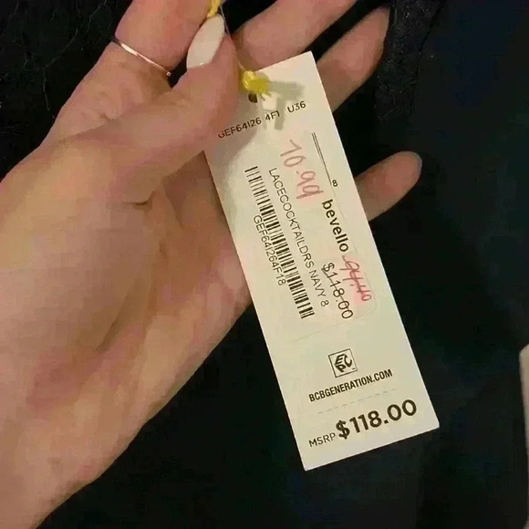 Navy semi formal dress size 8 - Picture 4 of 6